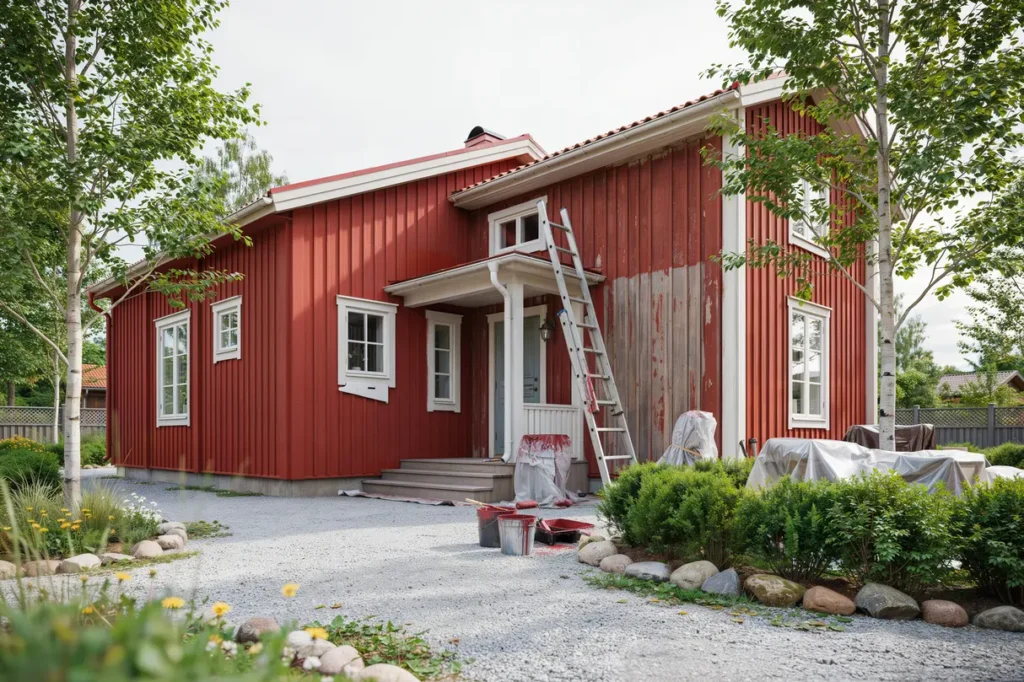 juli r b sta tiden f r att m la huset s planerar du fasadm lning som h ller l nge